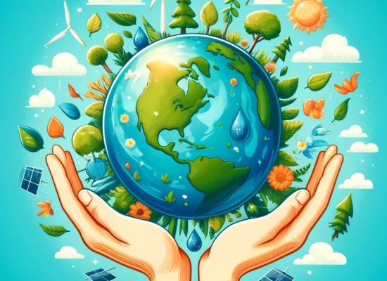 Earth Month celebration at Bayes Studio, highlighting efforts to promote sustainability and protect our planet.
